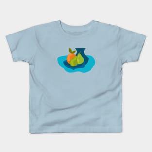 Still Life Fruit Pears Orange Kids T-Shirt